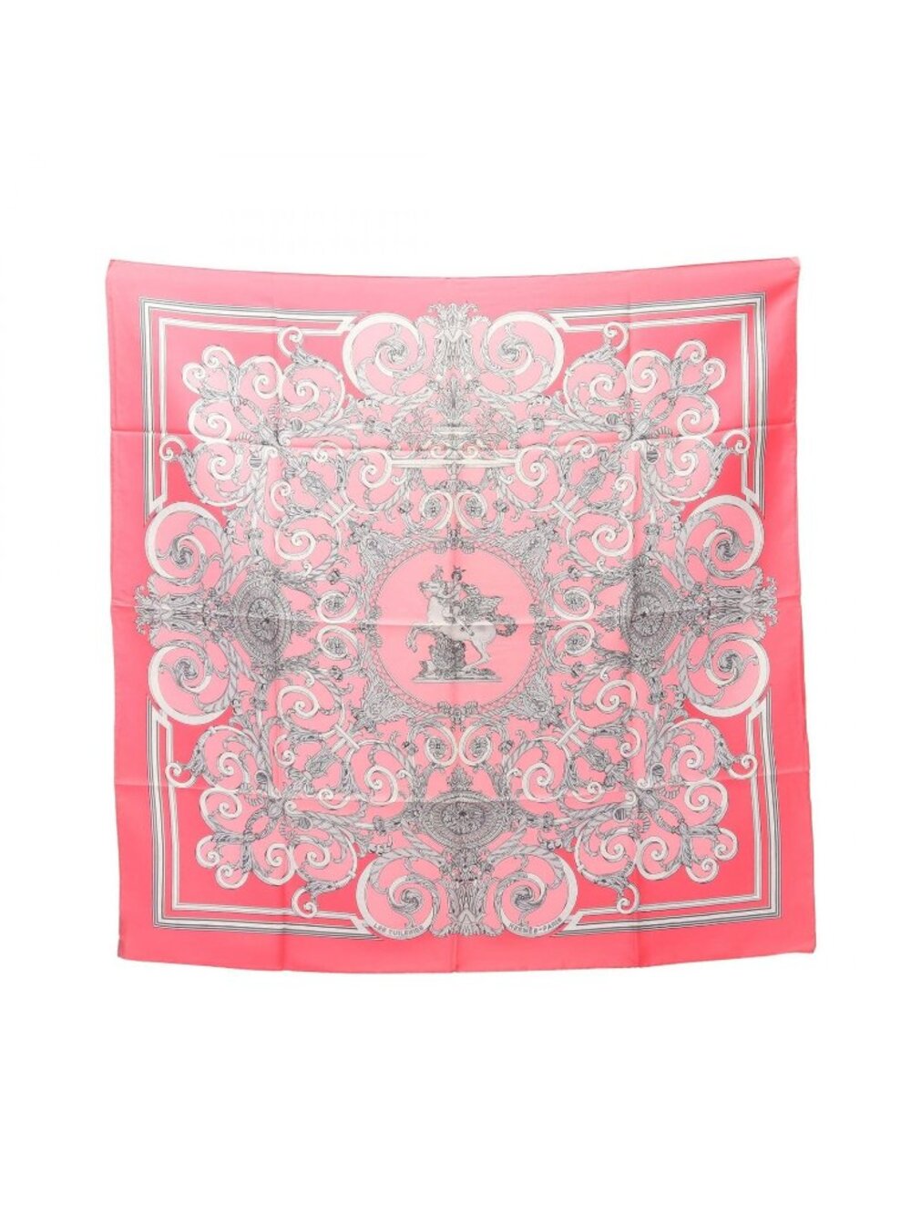 Hermes Scarf Carre 90 les Tuileries Silk
